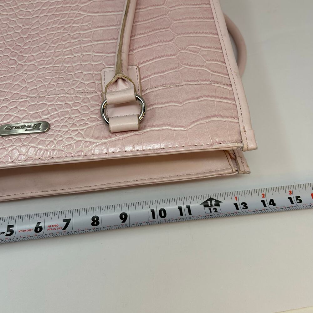 Targus Laptop Computer/Hand Bag Faux Snakeskin Light Pink Office Professional - Picture 8 of 12